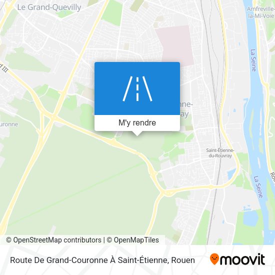 Route De Grand-Couronne À Saint-Étienne plan
