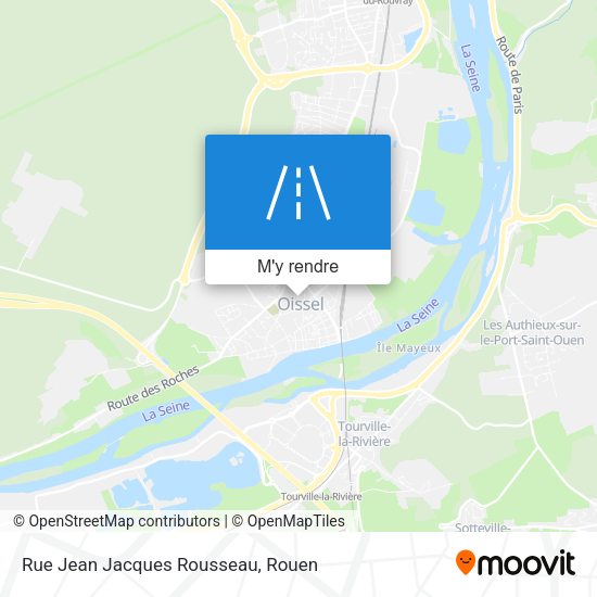 Rue Jean Jacques Rousseau plan