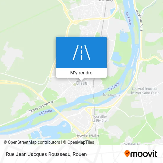 Rue Jean Jacques Rousseau plan