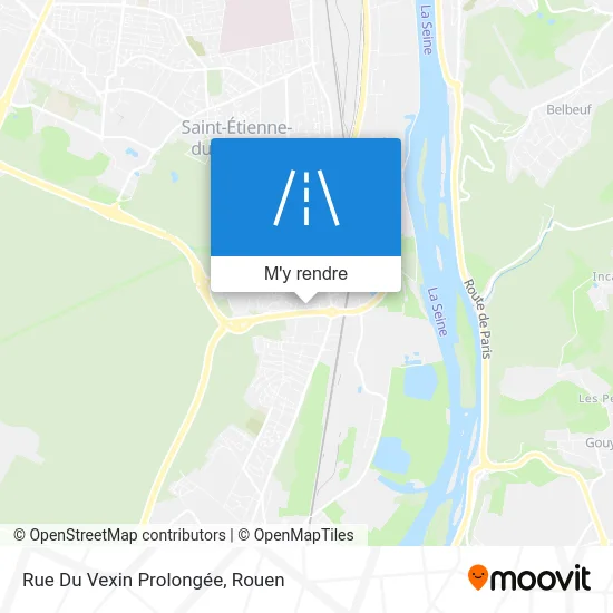 Rue Du Vexin Prolongée plan