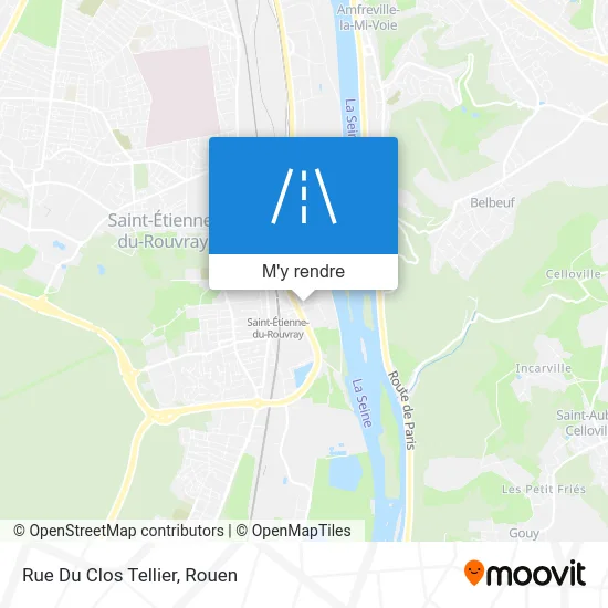 Rue Du Clos Tellier plan