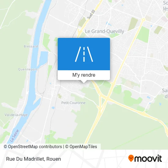 Rue Du Madrillet plan