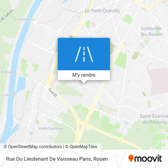 Rue Du Lieutenant De Vaisseau Paris plan