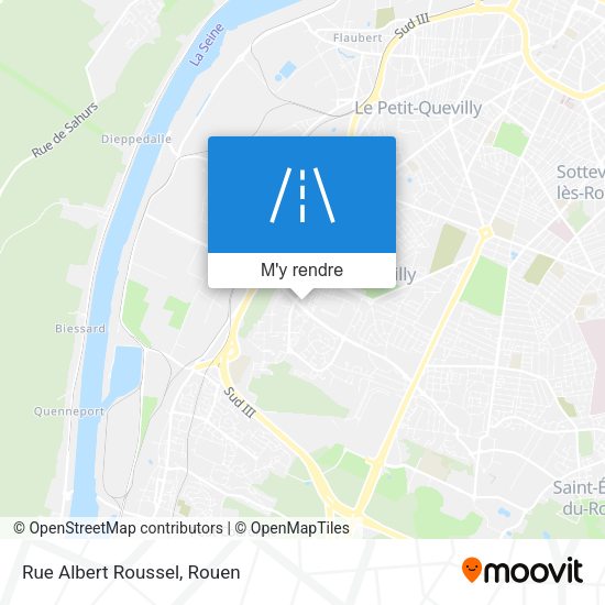 Rue Albert Roussel plan
