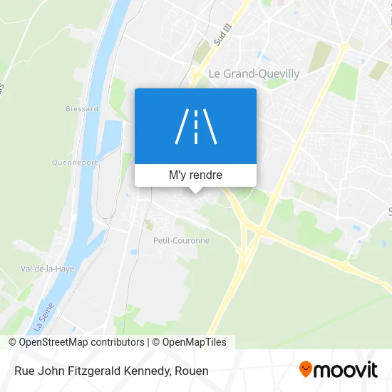 Rue John Fitzgerald Kennedy plan