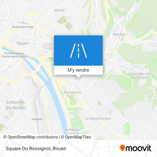 Square Du Rossignol plan