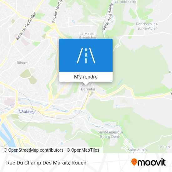 Rue Du Champ Des Marais plan