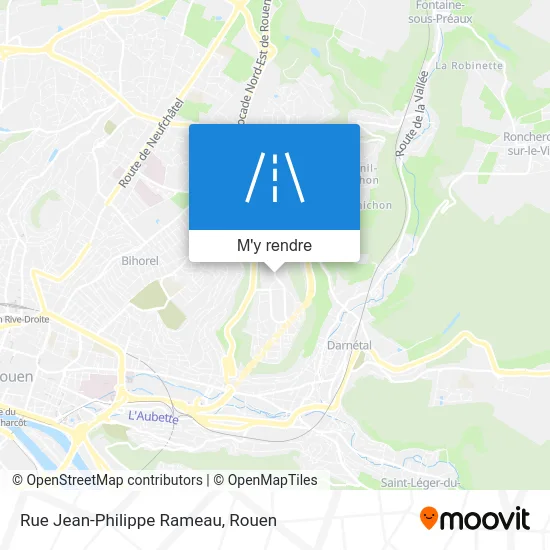 Rue Jean-Philippe Rameau plan