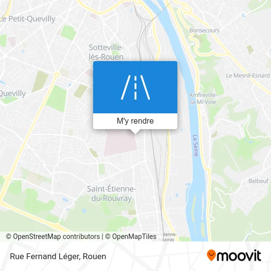 Rue Fernand Léger plan