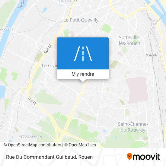 Rue Du Commandant Guilbaud plan