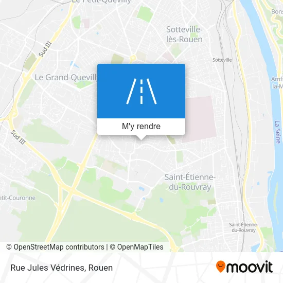 Rue Jules Védrines plan