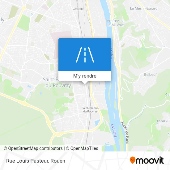 Rue Louis Pasteur plan