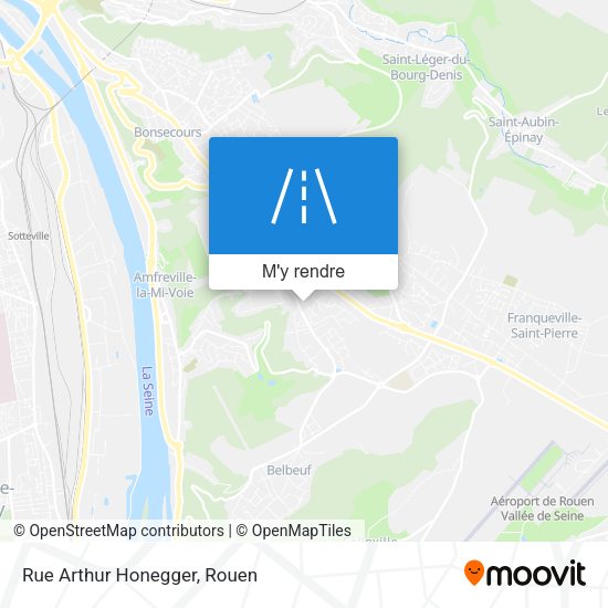 Rue Arthur Honegger plan