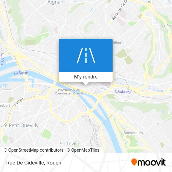 Rue De Cideville plan