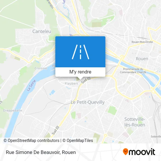 Rue Simone De Beauvoir plan