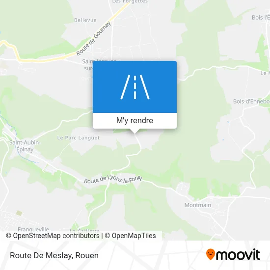 Route De Meslay plan