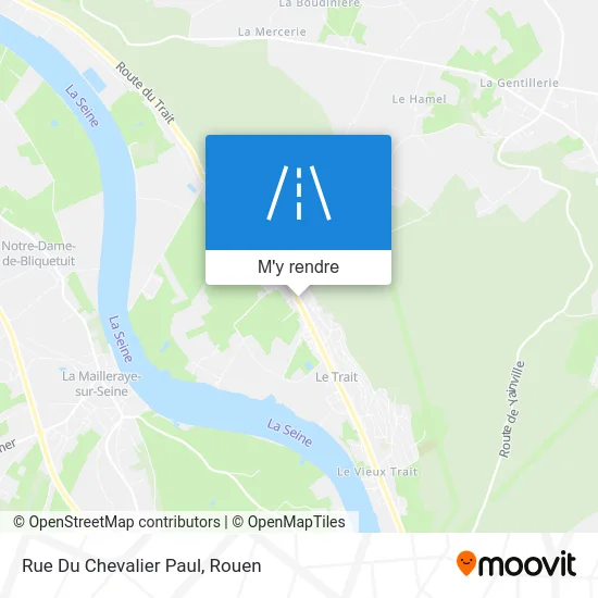 Rue Du Chevalier Paul plan