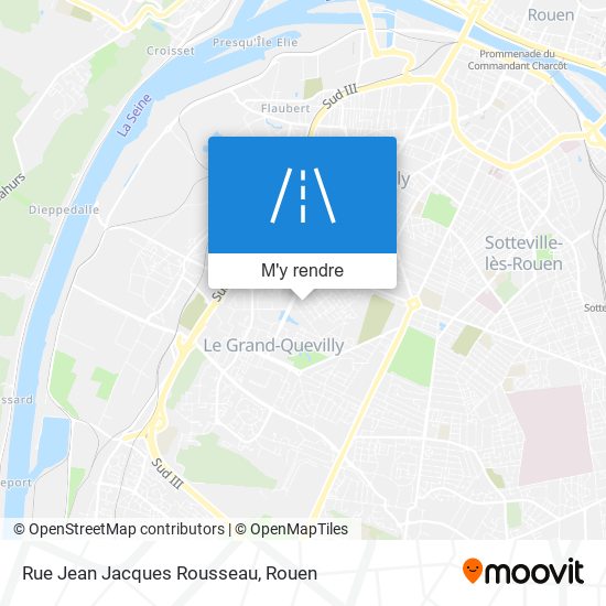 Rue Jean Jacques Rousseau plan