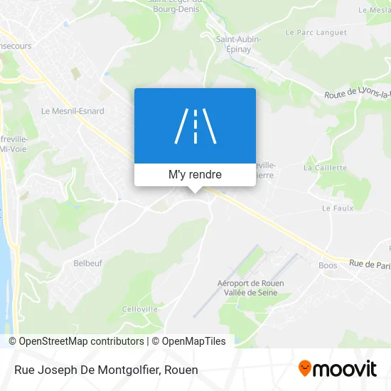 Rue Joseph De Montgolfier plan