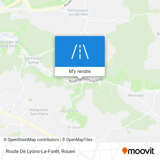 Route De Lyons-La-Forêt plan
