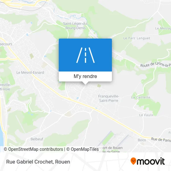 Rue Gabriel Crochet plan