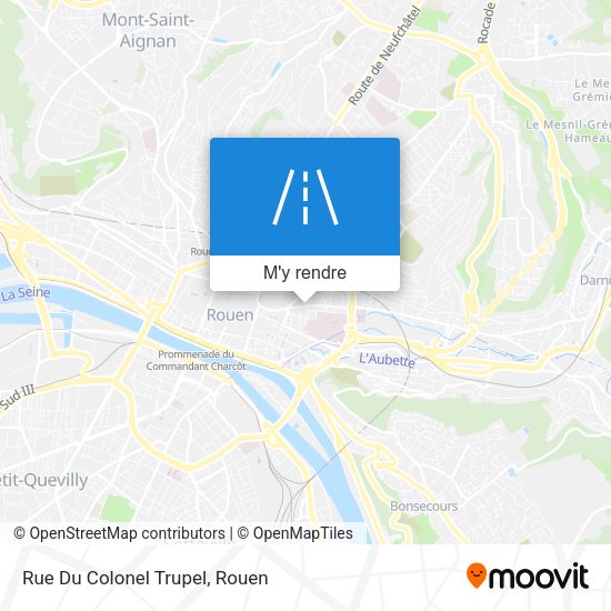 Rue Du Colonel Trupel plan