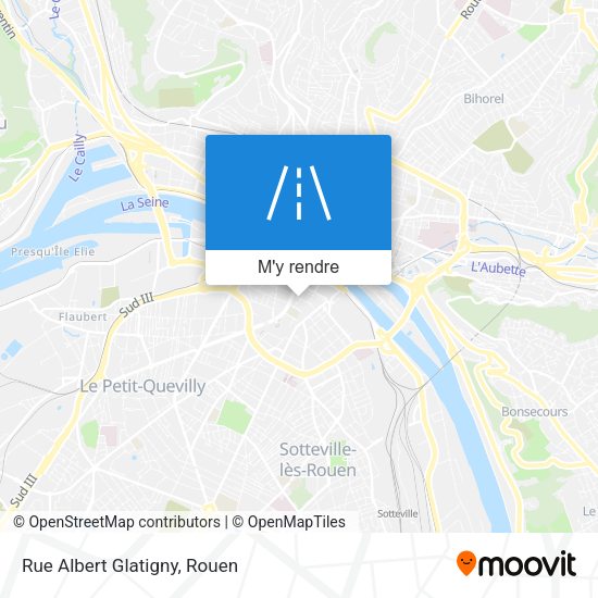 Rue Albert Glatigny plan