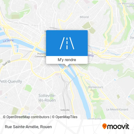 Rue Sainte-Amélie plan