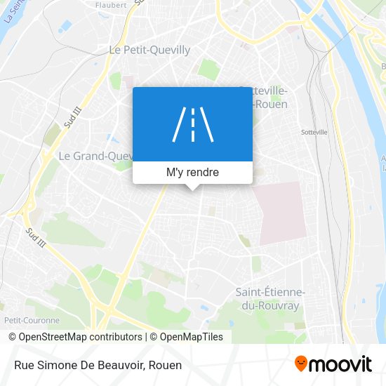 Rue Simone De Beauvoir plan