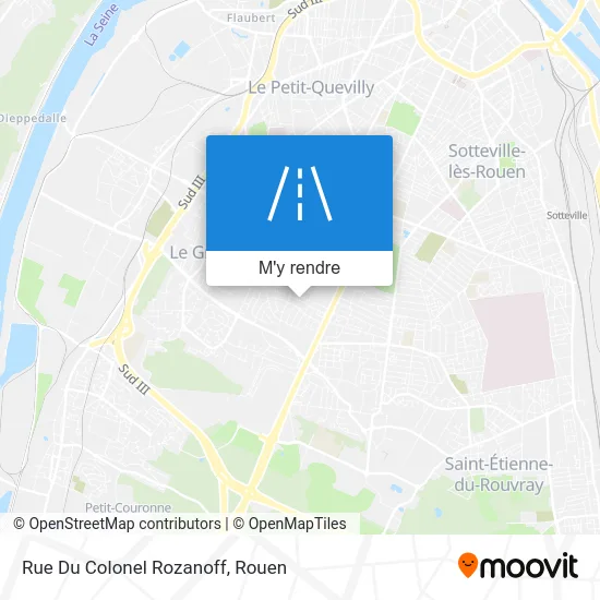 Rue Du Colonel Rozanoff plan