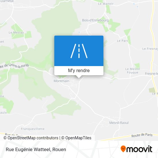 Rue Eugénie Watteel plan