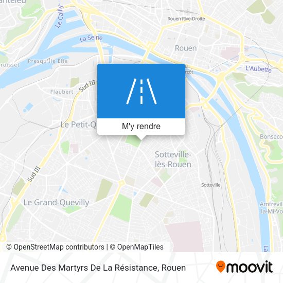 Avenue Des Martyrs De La Résistance plan