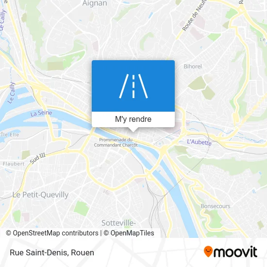 Rue Saint-Denis plan