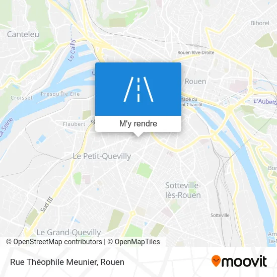 Rue Théophile Meunier plan