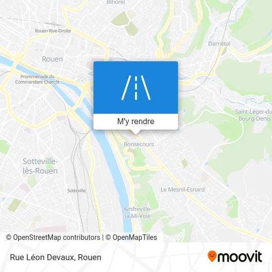 Rue Léon Devaux plan