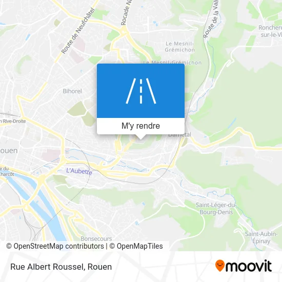 Rue Albert Roussel plan