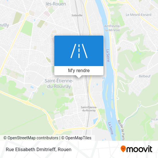 Rue Elisabeth Dmitrieff plan