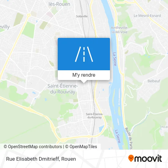 Rue Elisabeth Dmitrieff plan