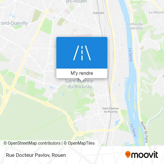 Rue Docteur Pavlov plan