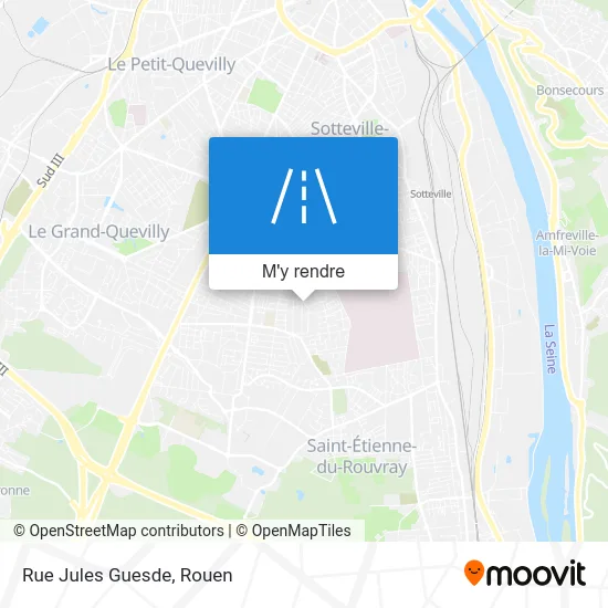 Rue Jules Guesde plan