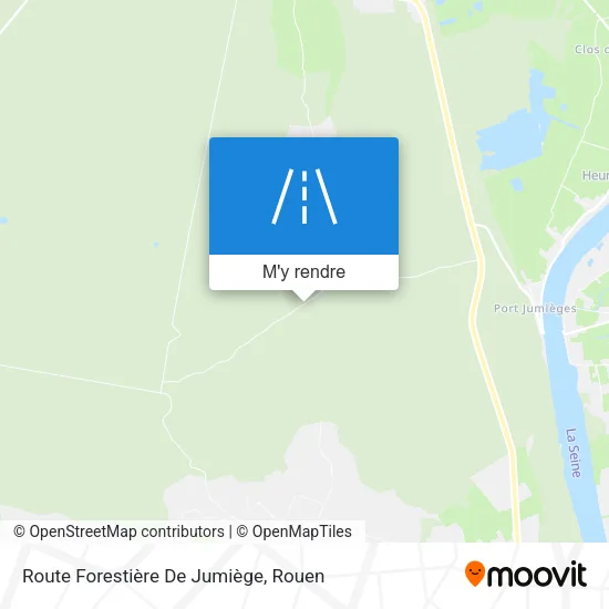 Route Forestière De Jumiège plan