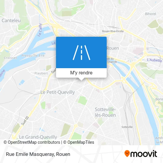 Rue Emile Masqueray plan