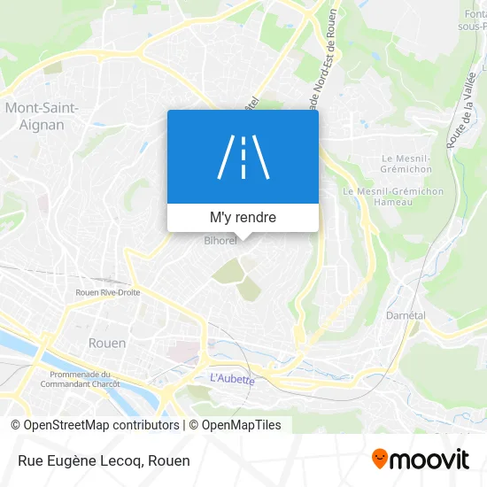 Rue Eugène Lecoq plan