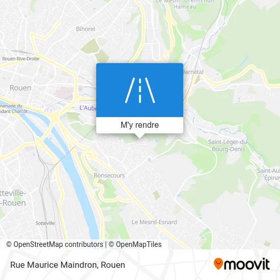 Rue Maurice Maindron plan