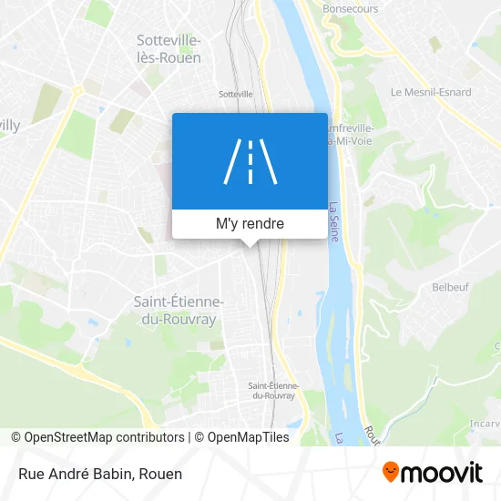 Rue André Babin plan