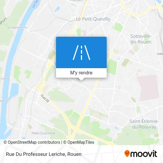 Rue Du Professeur Leriche plan