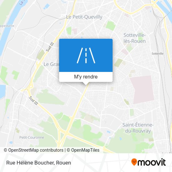 Rue Hélène Boucher plan