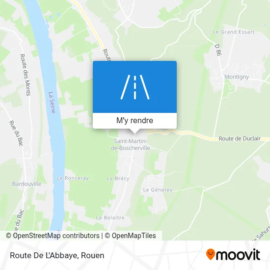 Route De L'Abbaye plan