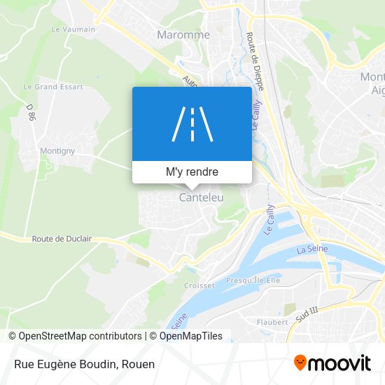 Rue Eugène Boudin plan