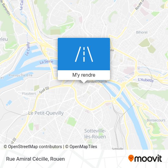 Rue Amiral Cécille plan